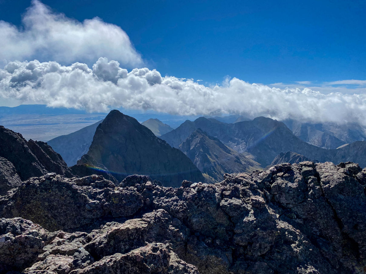 view from Crestone Peak